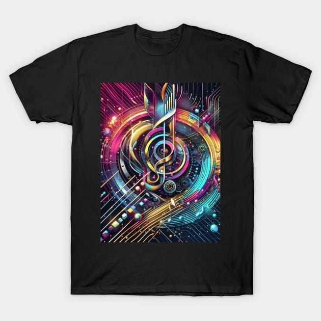 Multicolor digital art: an explosion of creativity. T-Shirt by My favorite pets